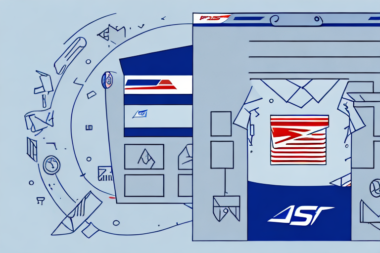 A stylized graphic depicting a racing pitstop scene. The left side features tools and equipment, while the right showcases a blue and white racing car with red accents bearing the ASR logo, as if ready to race like tracking your package. The light blue background is filled with abstract shapes, enhancing the dynamic feel.