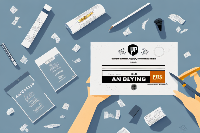 A person holding a boarding pass amidst a camera, maps, notes, and a pen. Scattered travel items create anticipation and planning. Nearby are peel-and-stick labels for easy organization—perfect tools for mapping out how to use every moment on their upcoming journey.