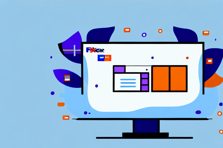 A computer monitor showcasing colorful abstract shapes and patterns, highlighted by a prominent Forex text area. Set against a blue background, the display is surrounded by geometric icons and symbols reminiscent of Windows 10 design aesthetics.
