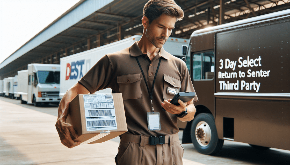 How to Use UPS 3 Day Select Return to Sender Third Party