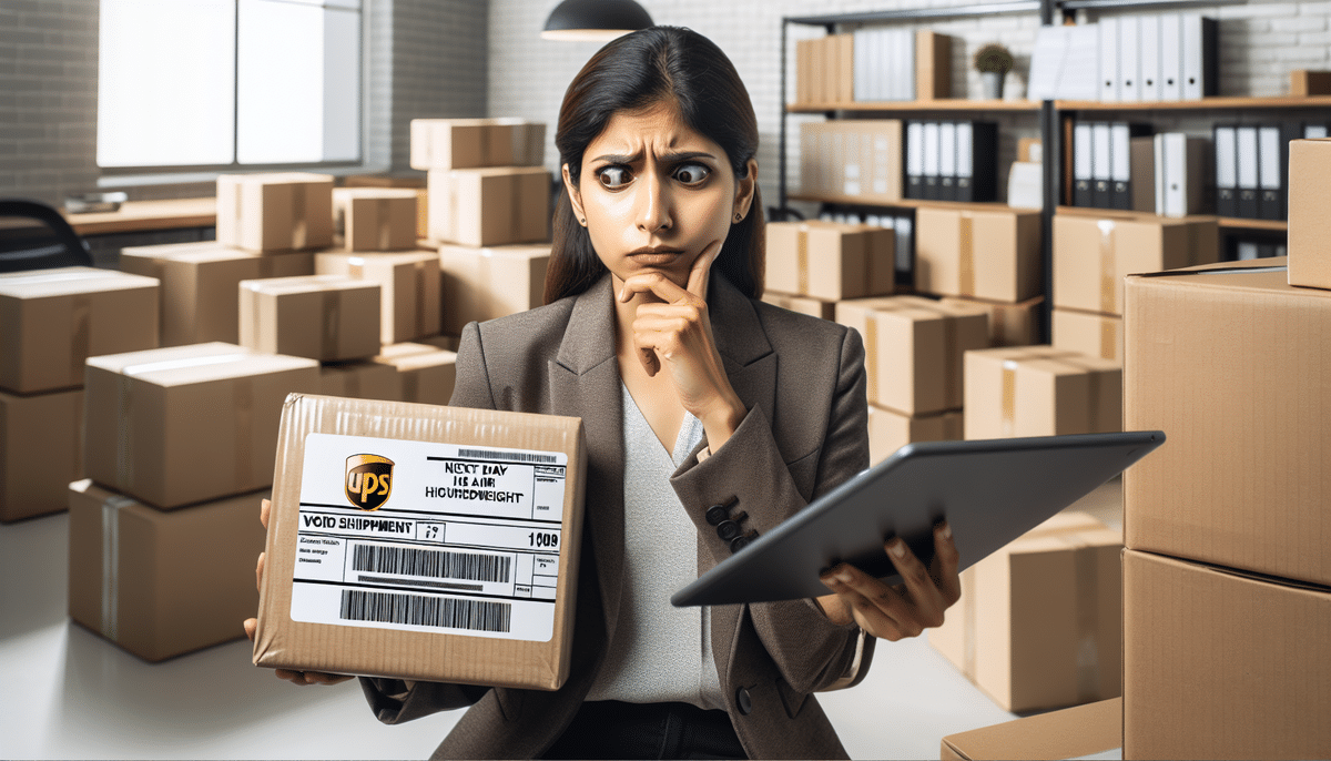 How to Void a UPS Next Day Air Hundredweight Shipment