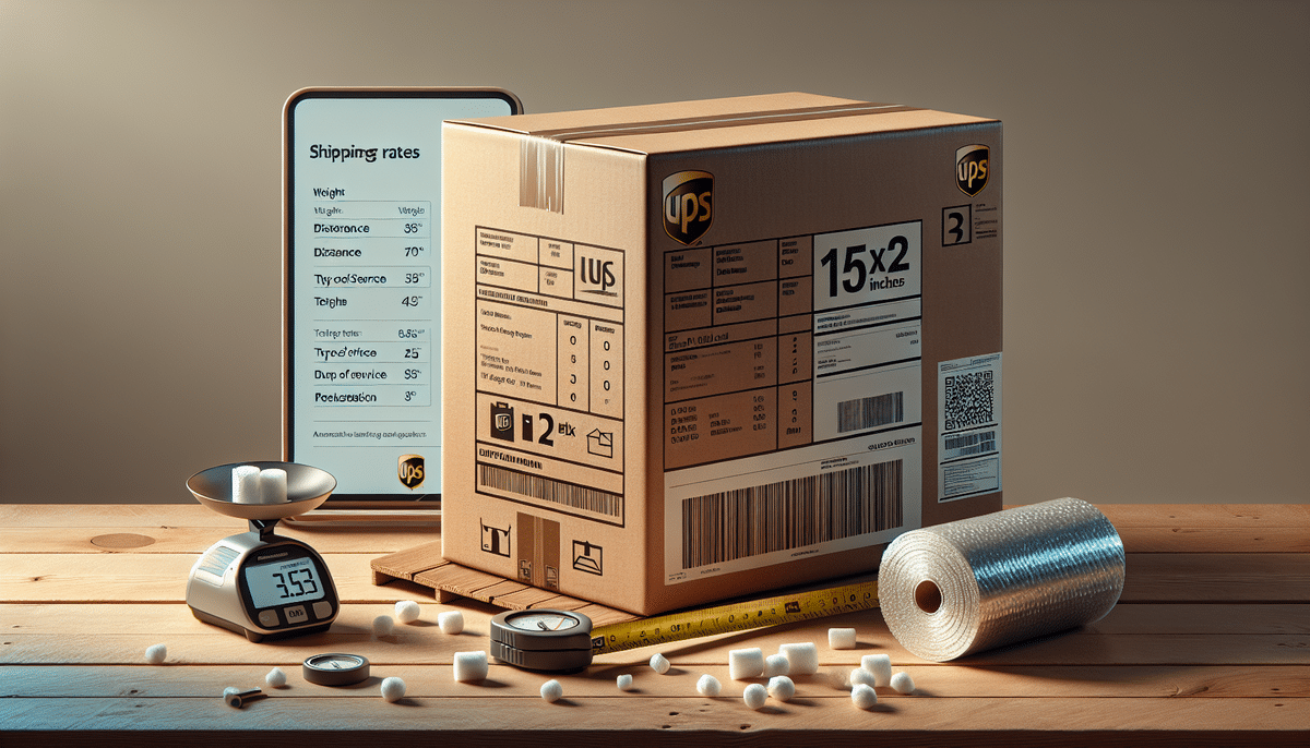 Understanding the UPS Rates for Shipping a 15x12x10 Box