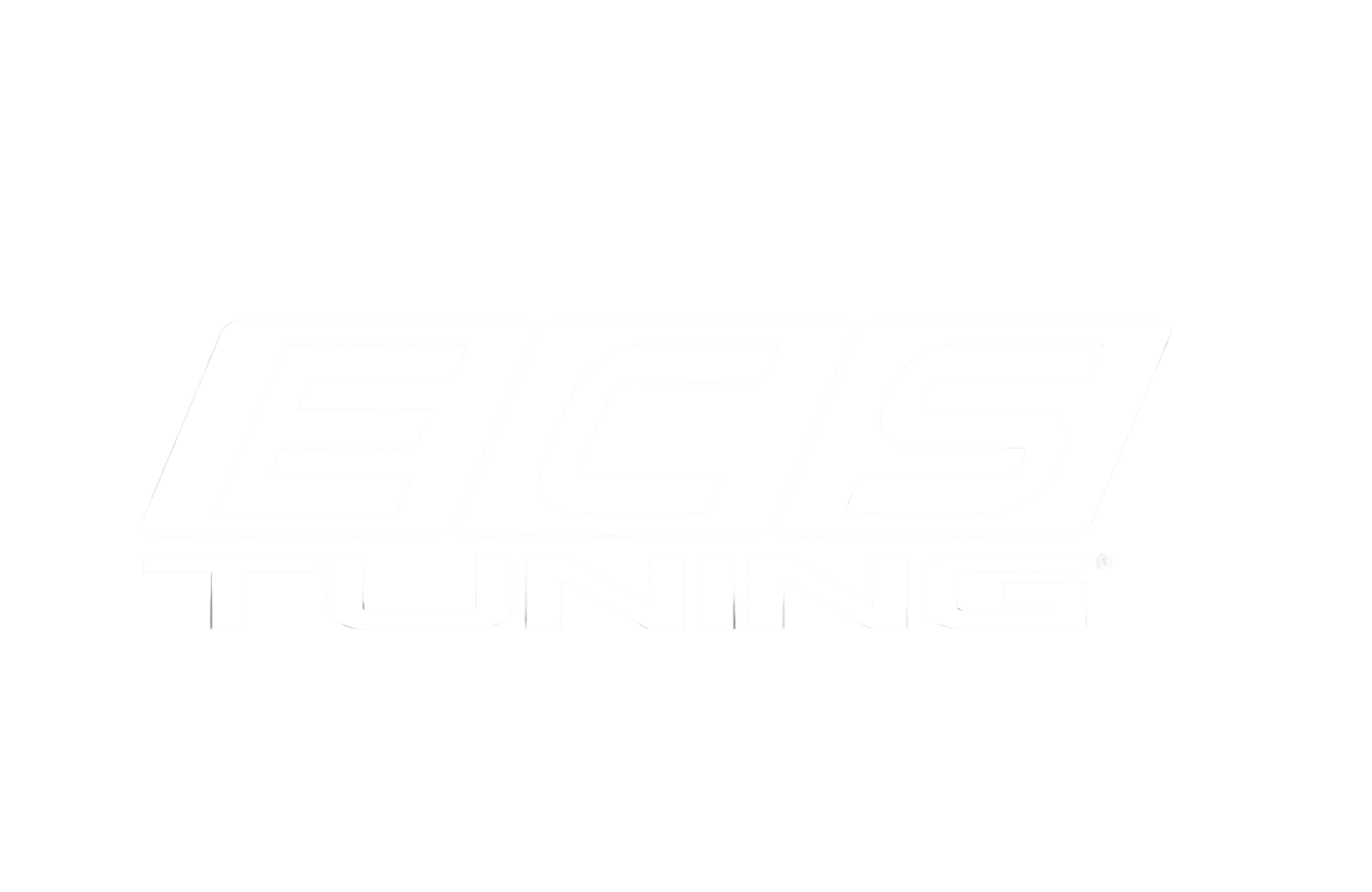 Bold white logo for ECS Tuning on a light gray background. The letters ECS appear in large block font above the word TUNING, highlighting the brand’s shipping operation and dedication to efficient service.