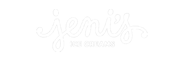 The image shows the logo for Jenis Ice Creams, with Jenis written in a large, cursive style and ICE CREAMS in uppercase block letters below it.
