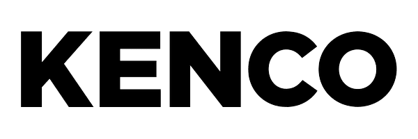 The image shows the word KENCO in bold, black, uppercase letters on a plain white background.